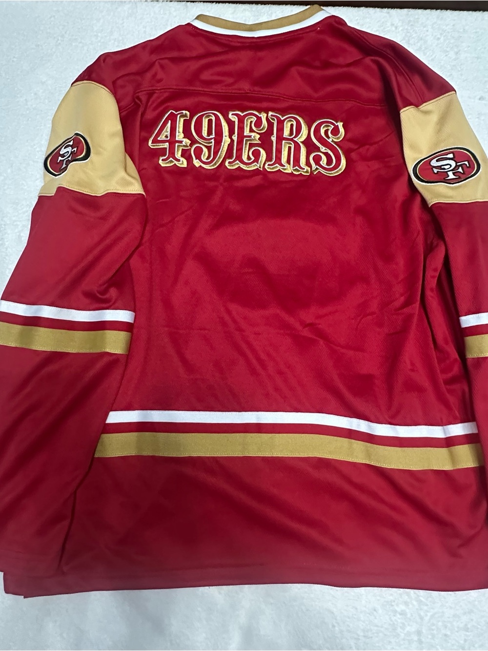 NFL San Francisco 49ers Red & Gold Team Jersey NWT Medium - Picture 3 of 7